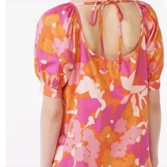 3X$25.  Free Assembly Women's Square Neck Mini Dress with Puff Sleeves, Sizes M - Picture 2 of 13